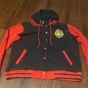 Women's Harry Potter Hooded Varsity Jacket Size XL